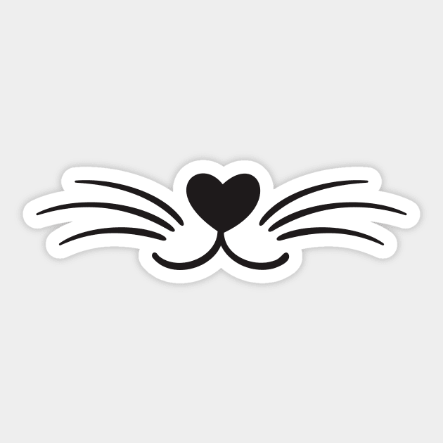 Cat mouth Sticker by elhlaouistore